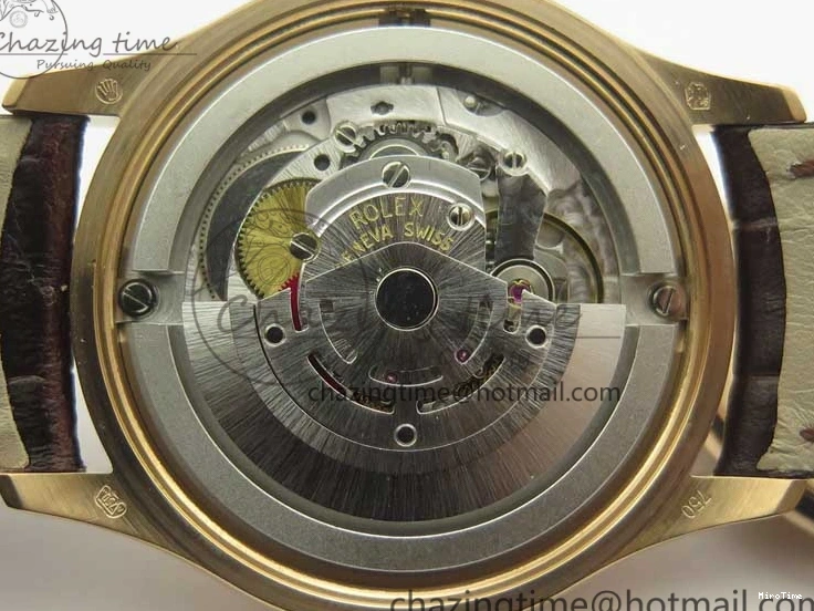 MiroTime 0123 Cellini Time 50509 RG MKF Best Edition White Dial Sticks Marker on Brown Leather Strap A3132 V SoftTouch 3405